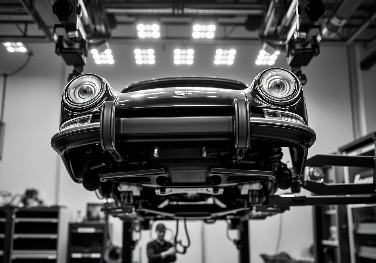 European sports car suspension